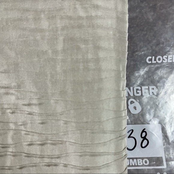 Eileen Fisher Woman Silk Textured Open Jacket Blazer Metallic Gold Size 3X - Picture 8 of 10